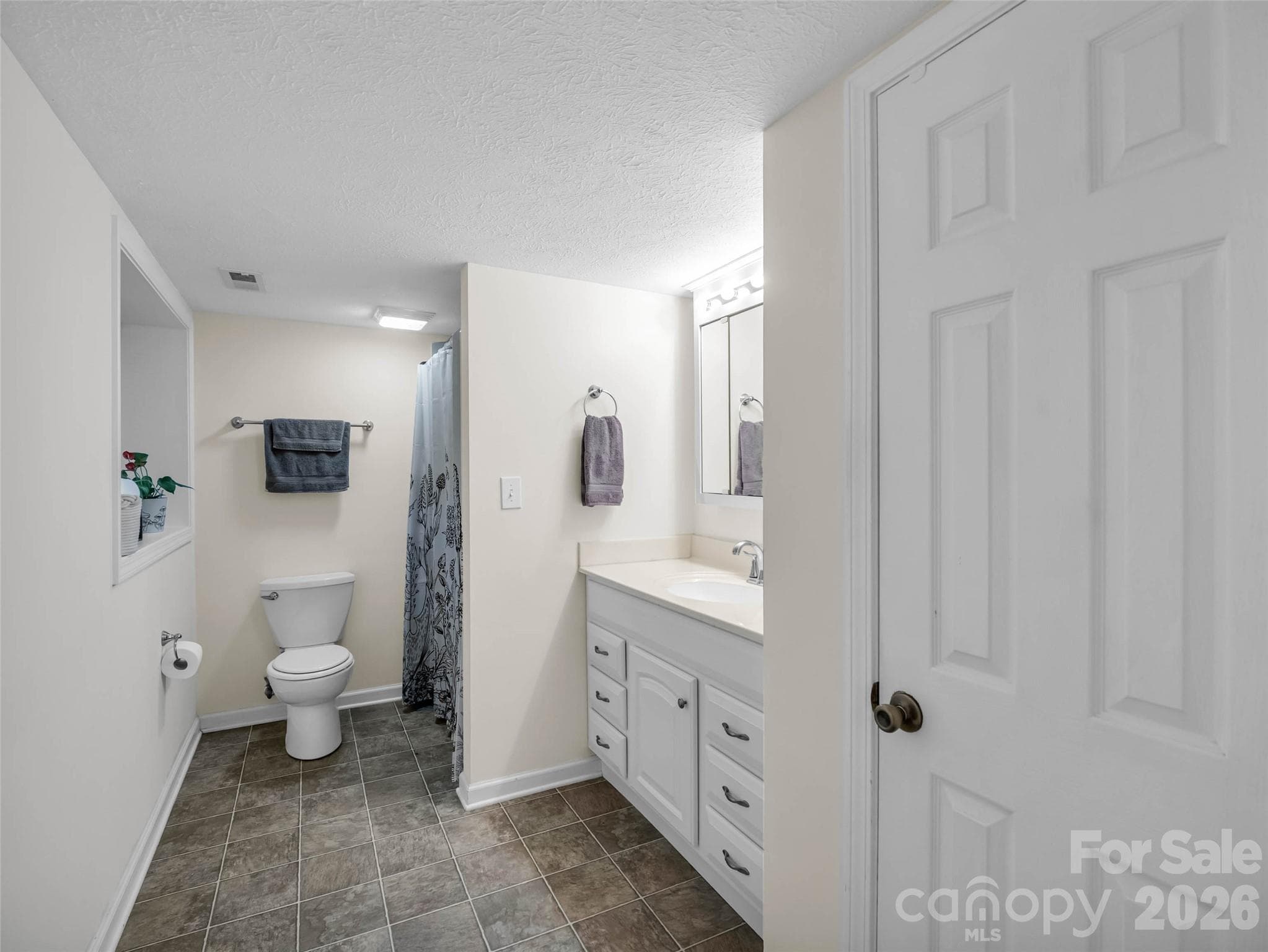 A full bathroom adds everyday convenience to the lower level. - 913 Dorothy Street, Hendersonville