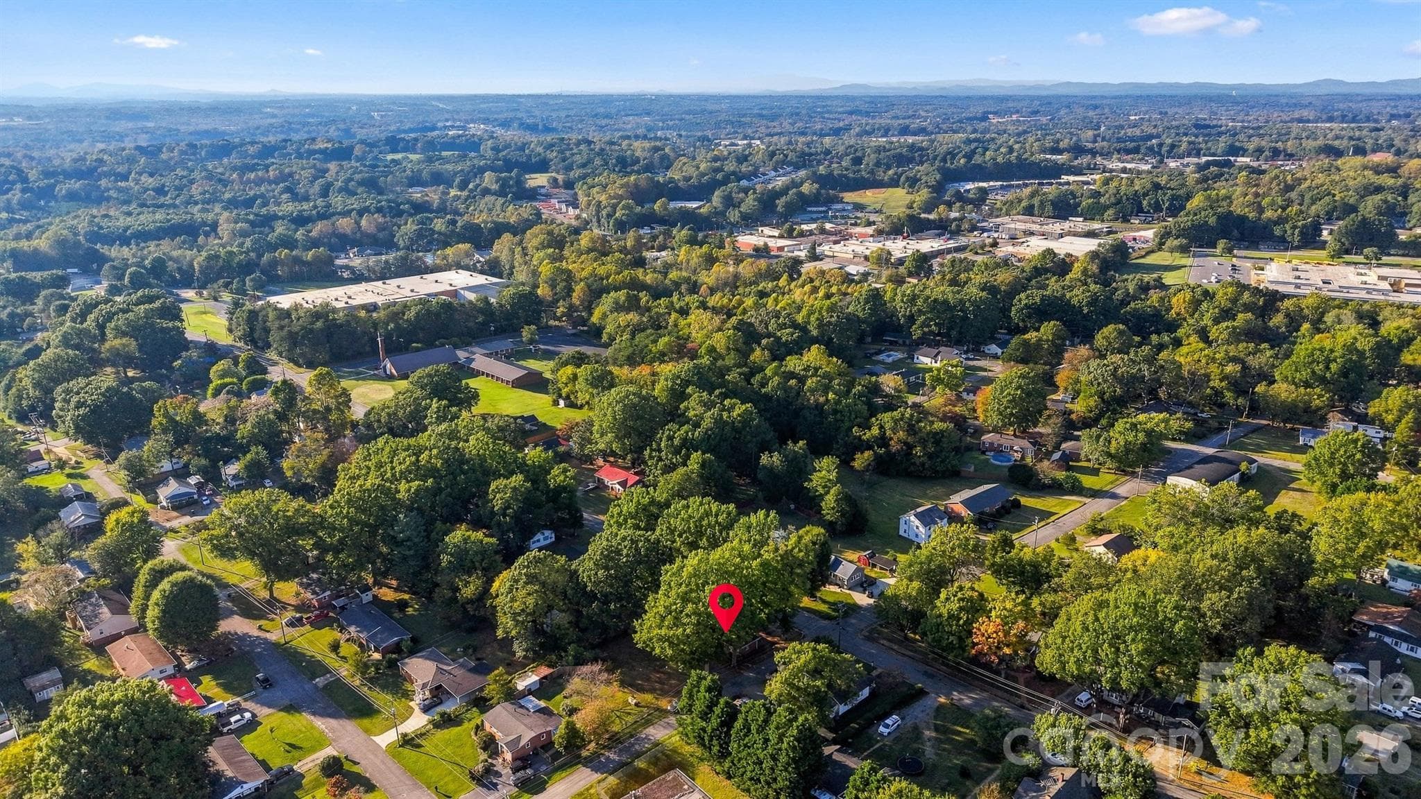 Drone view, lots of trees! - 203 W 21st Street, Newton