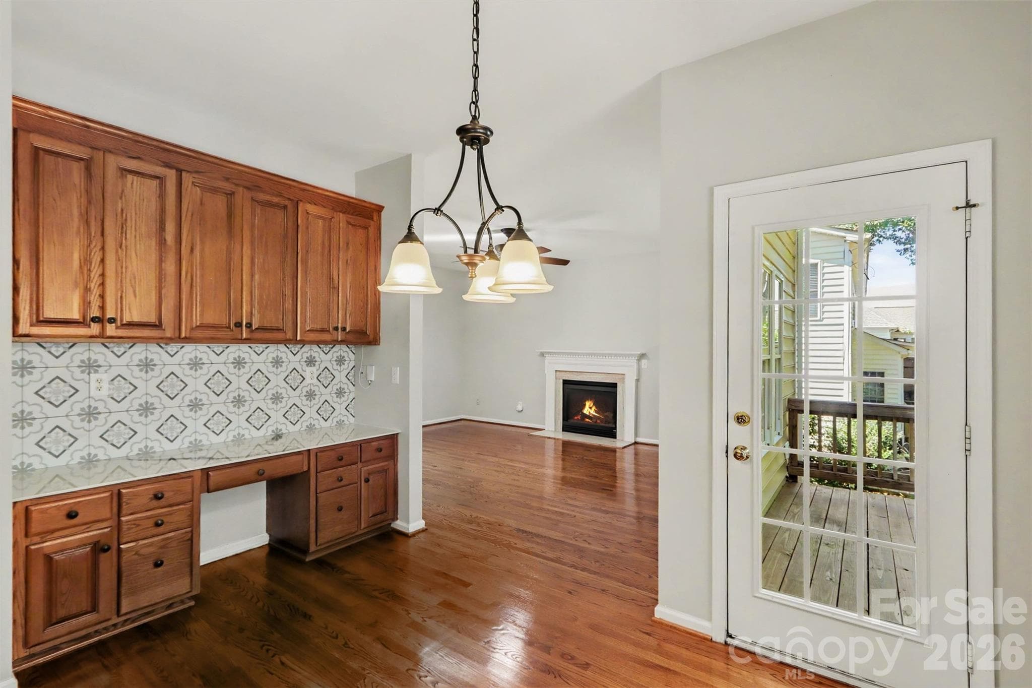 Workspace off the kitchen, perfect for work from home or homework. - 17028 Hampton Trace Road, Huntersville