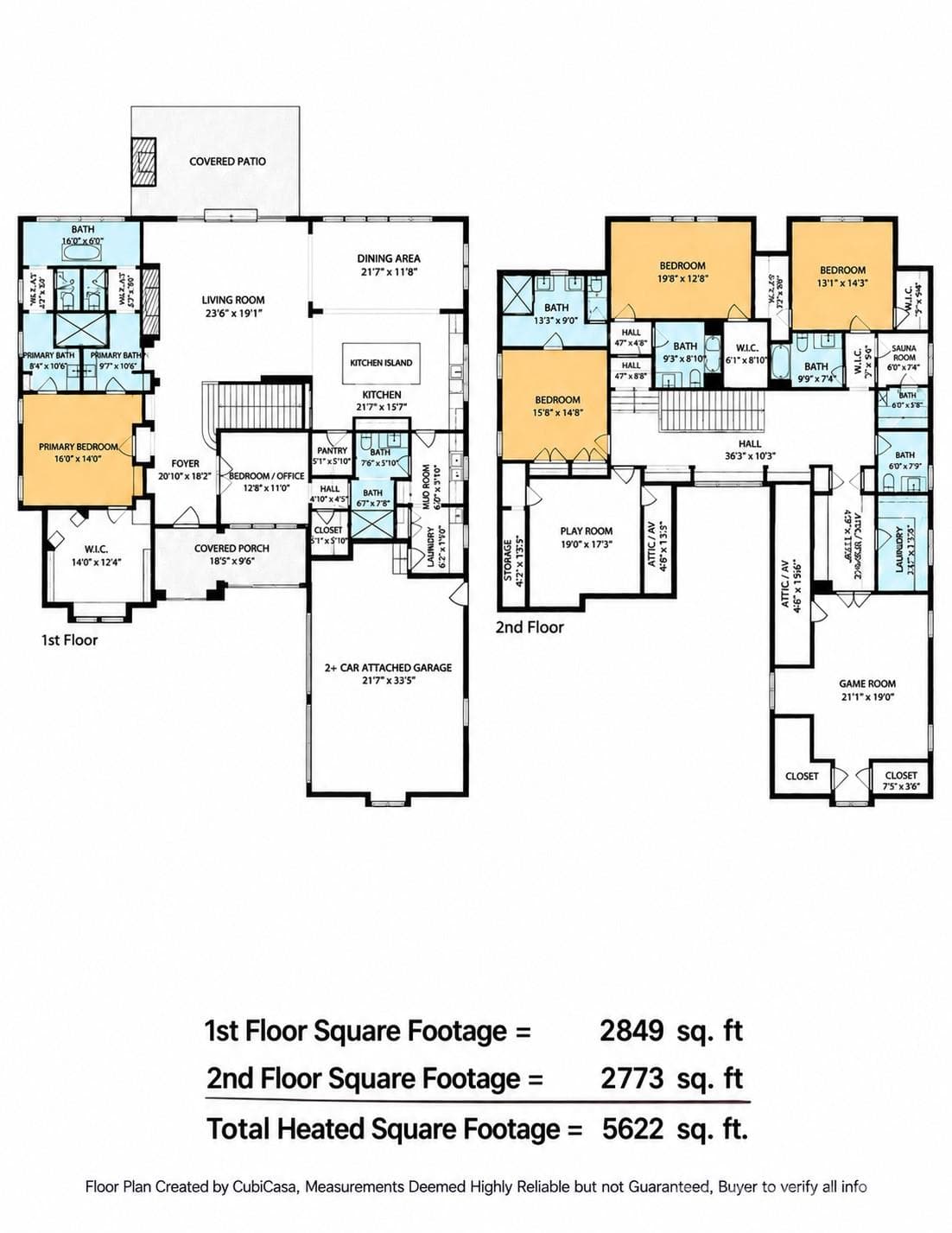 1st & 2nd Floor Floorplans - 110 Hunter Lane, Charlotte