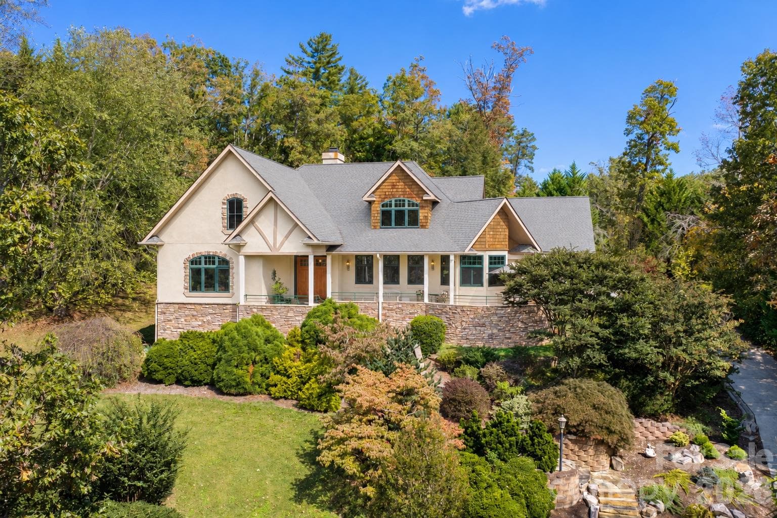 Surrounded by Lush Landscaping - 211 South Plains Drive, Asheville