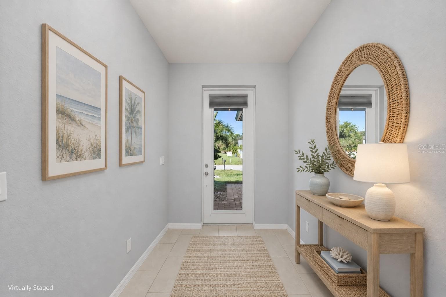 Foyer Virtually Staged - 25416 PRADA DR, PUNTA GORDA