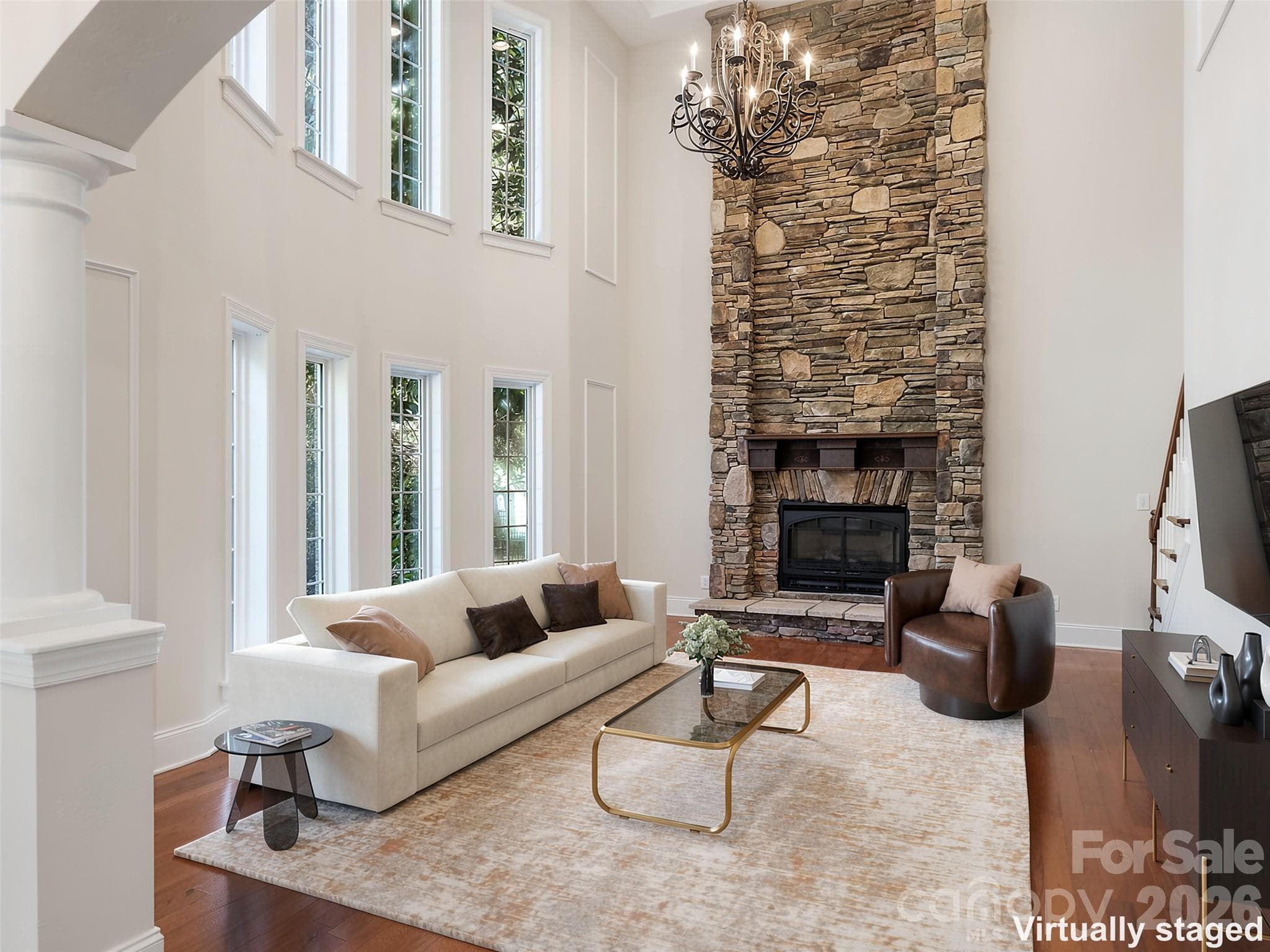 Two-Story Great Room - 9200 Skipaway Drive, Waxhaw