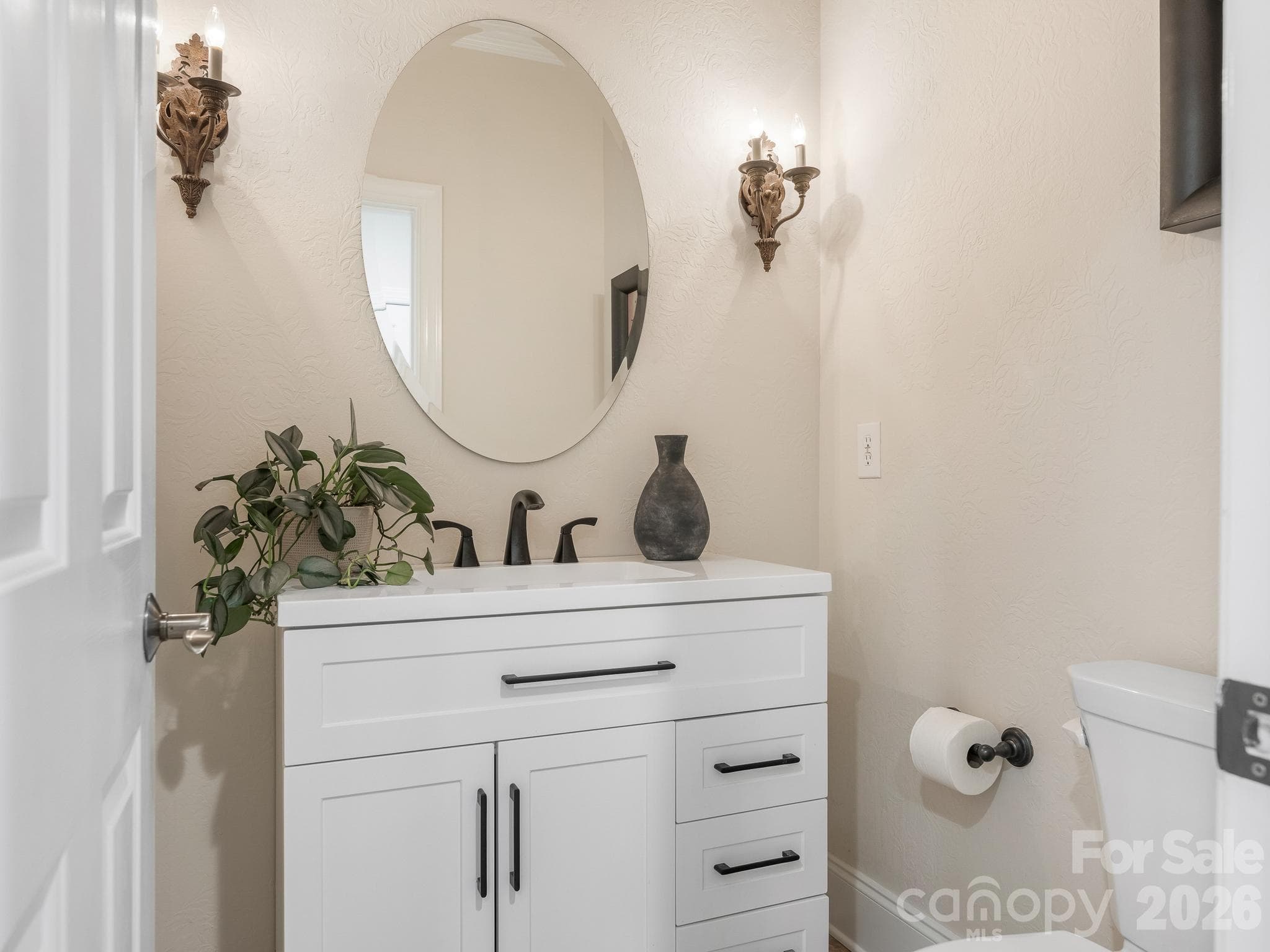 Powder Bathroom - 9200 Skipaway Drive, Waxhaw