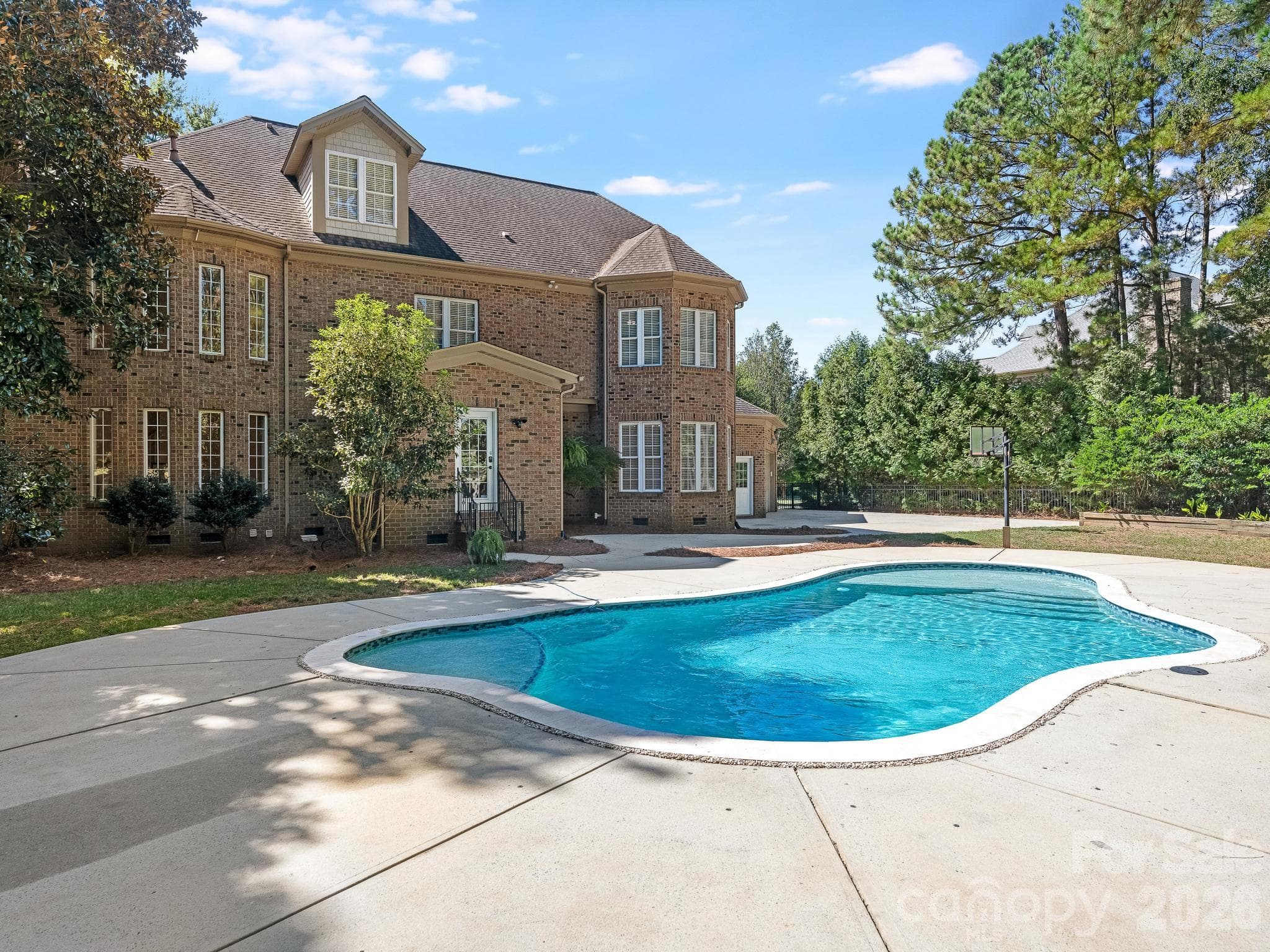 Pool & Rear Elevation - 9200 Skipaway Drive, Waxhaw