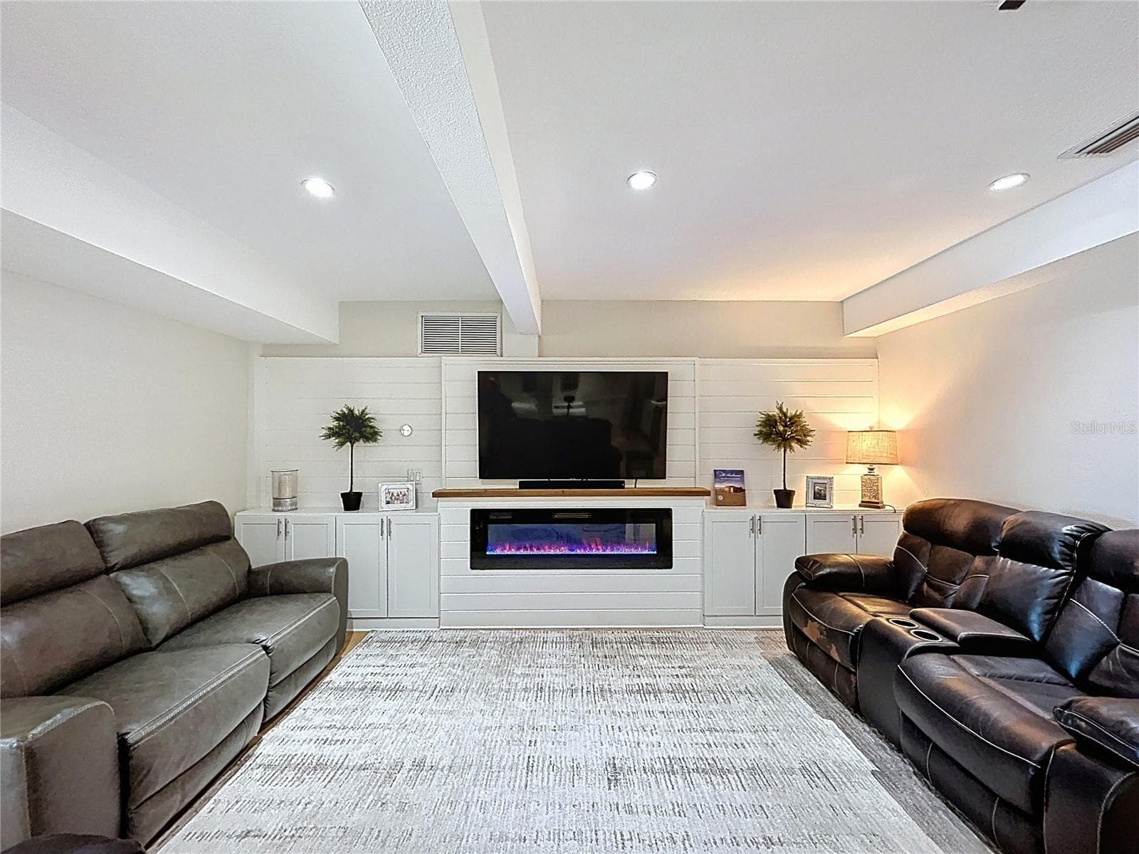 Sitting room with electric fireplace - 5365 CONNER DR, LAND O LAKES