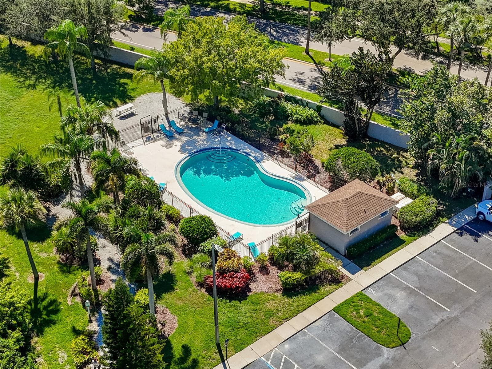 Aerial View of Pool -6229 Bayside Key Dr, Tampa, FL 33615 - 6229 BAYSIDE KEY DR, TAMPA