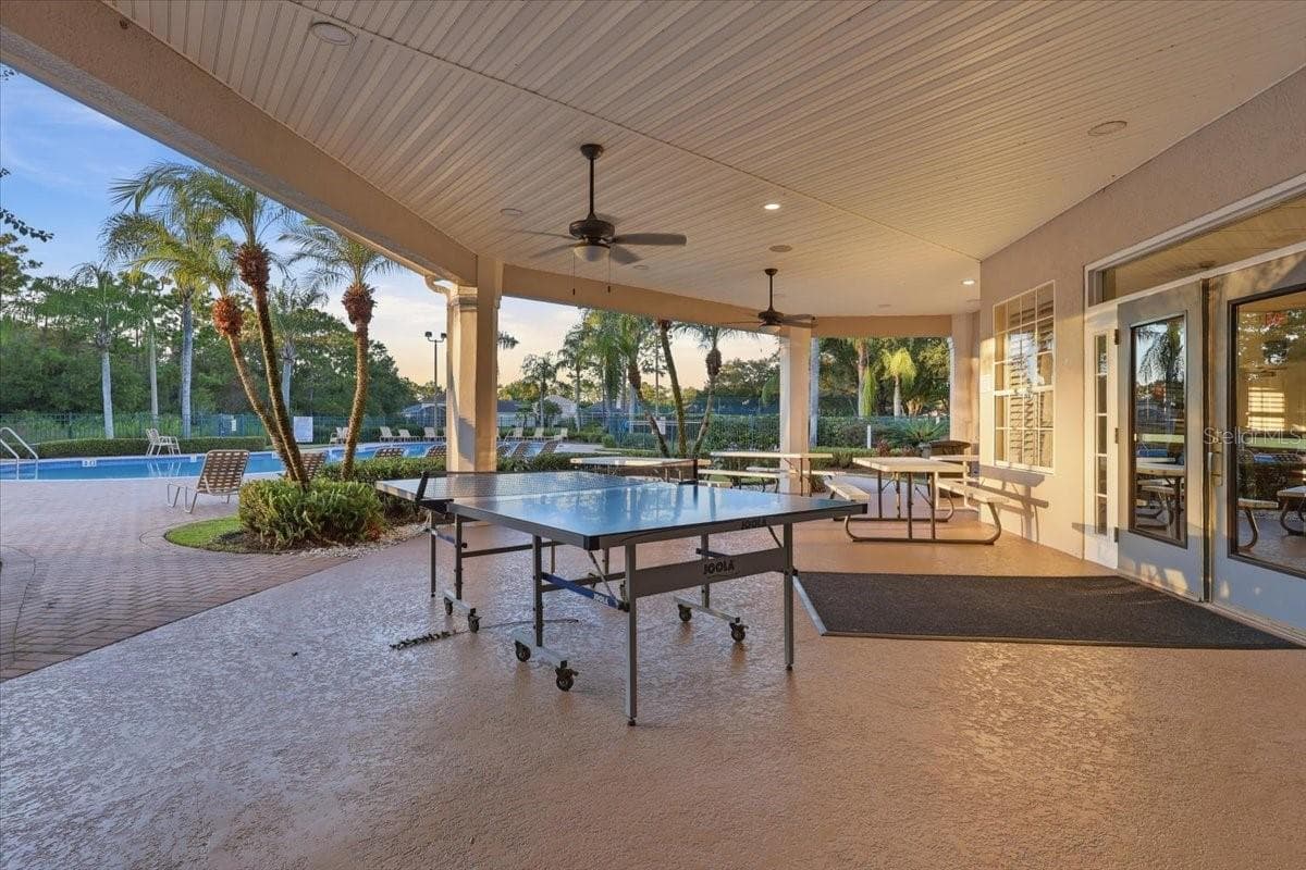 Covered lanai, ping pong. - 2631 TREYMORE DR, ORLANDO