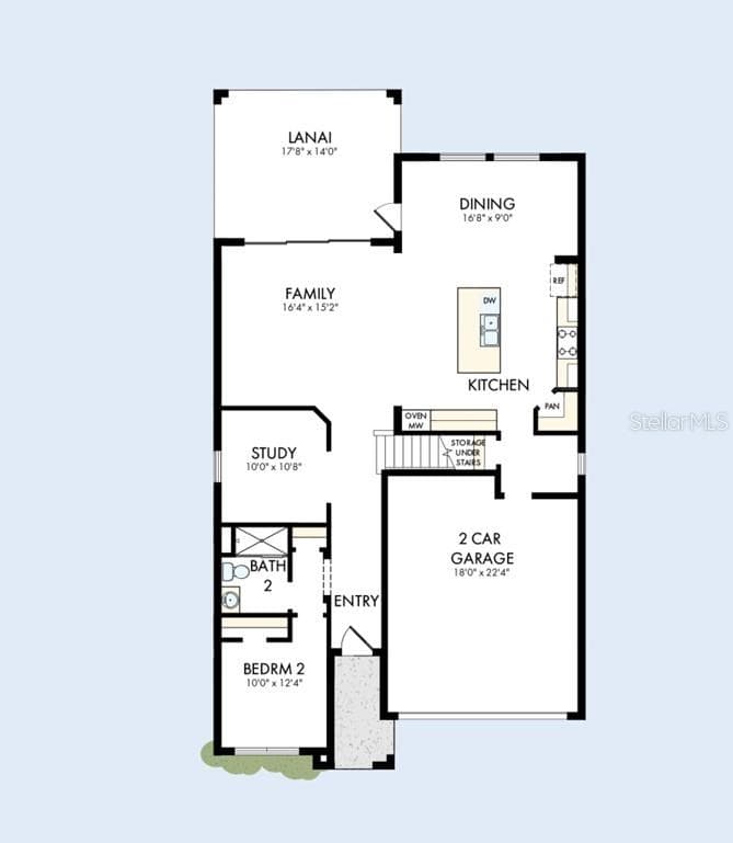 Floor Plan First Floor - 10705 CRESCENT CREEK XING, PARRISH