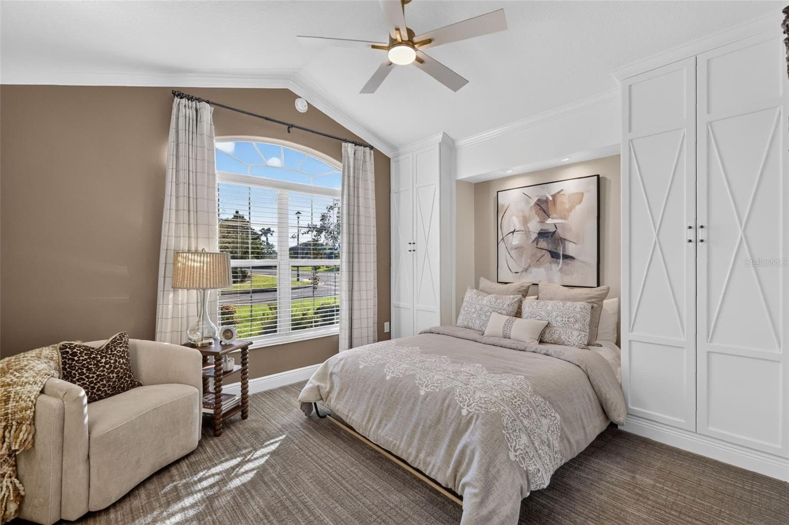 Second Bedroom with Murphy Bed and CUSTOM Built-In Cabinetry - 1793 WAX BERRY CT, THE VILLAGES