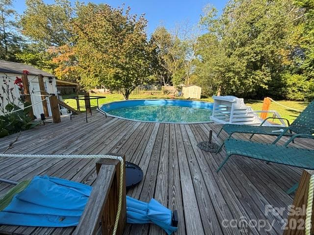 Pool and large deck around pool - 107 Piedmont Road, Belmont