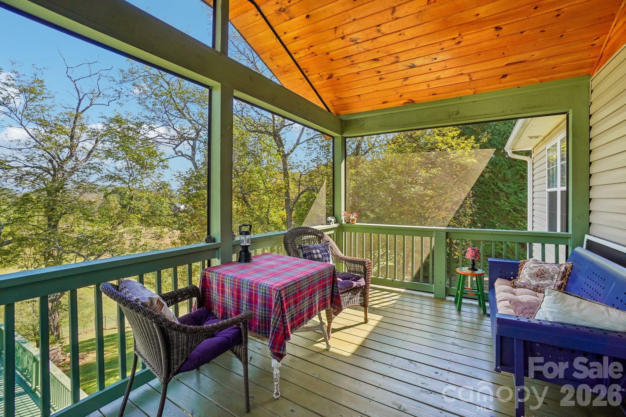 Back Screened in porch - 499 Flint Hill Road, Alexander