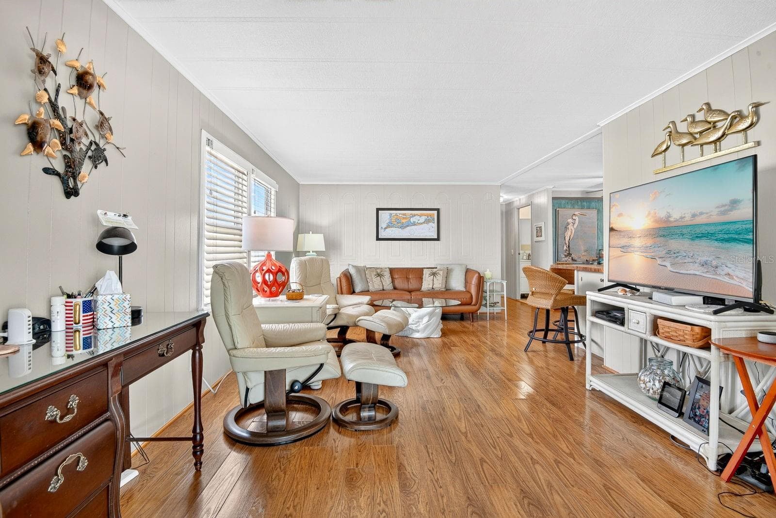 Living area facing into home - 2107 PALMA SOLA BLVD #12, BRADENTON
