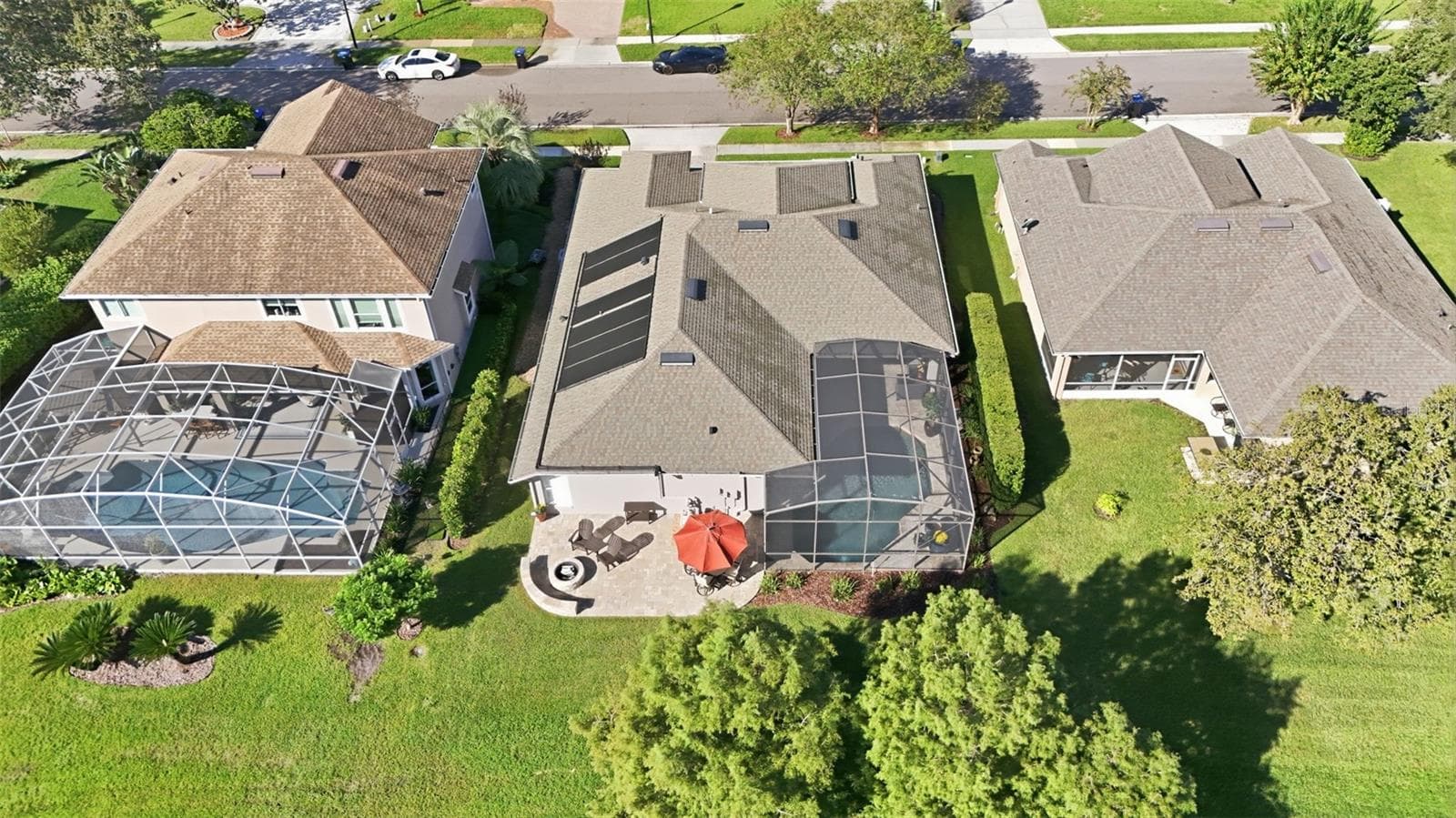 AERIAL VIEW OF THE BACK - 13850 BLUEWATER CIR, ORLANDO