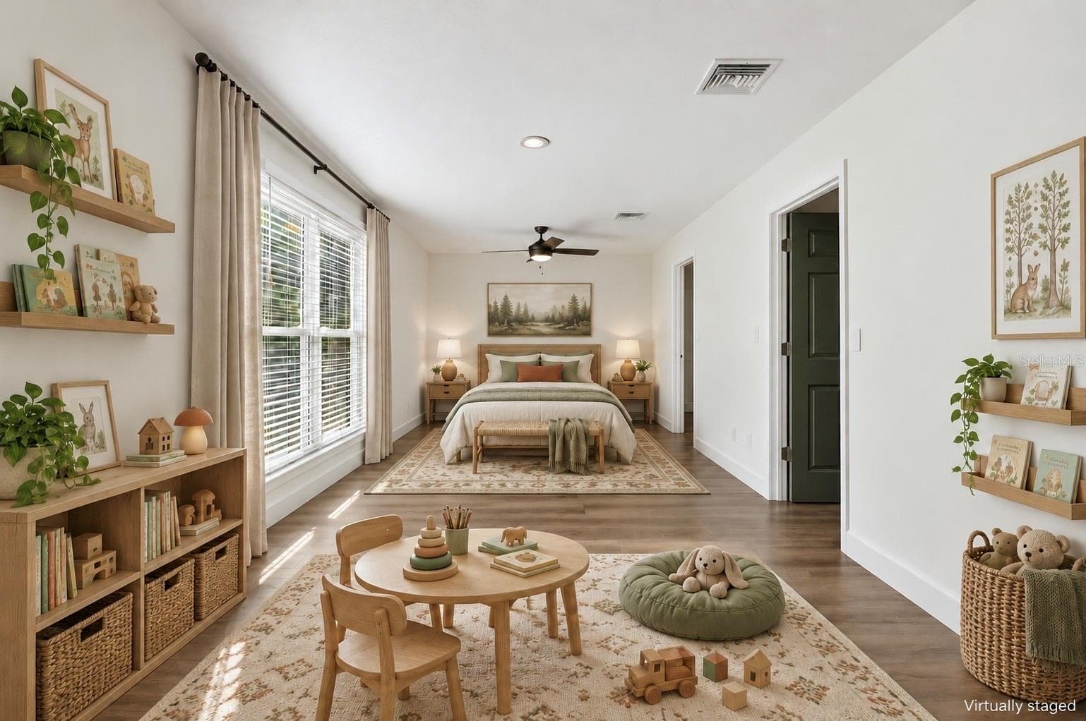 Digitally Staged Bedroom 1 - 1333 SE 3RD ST, OCALA
