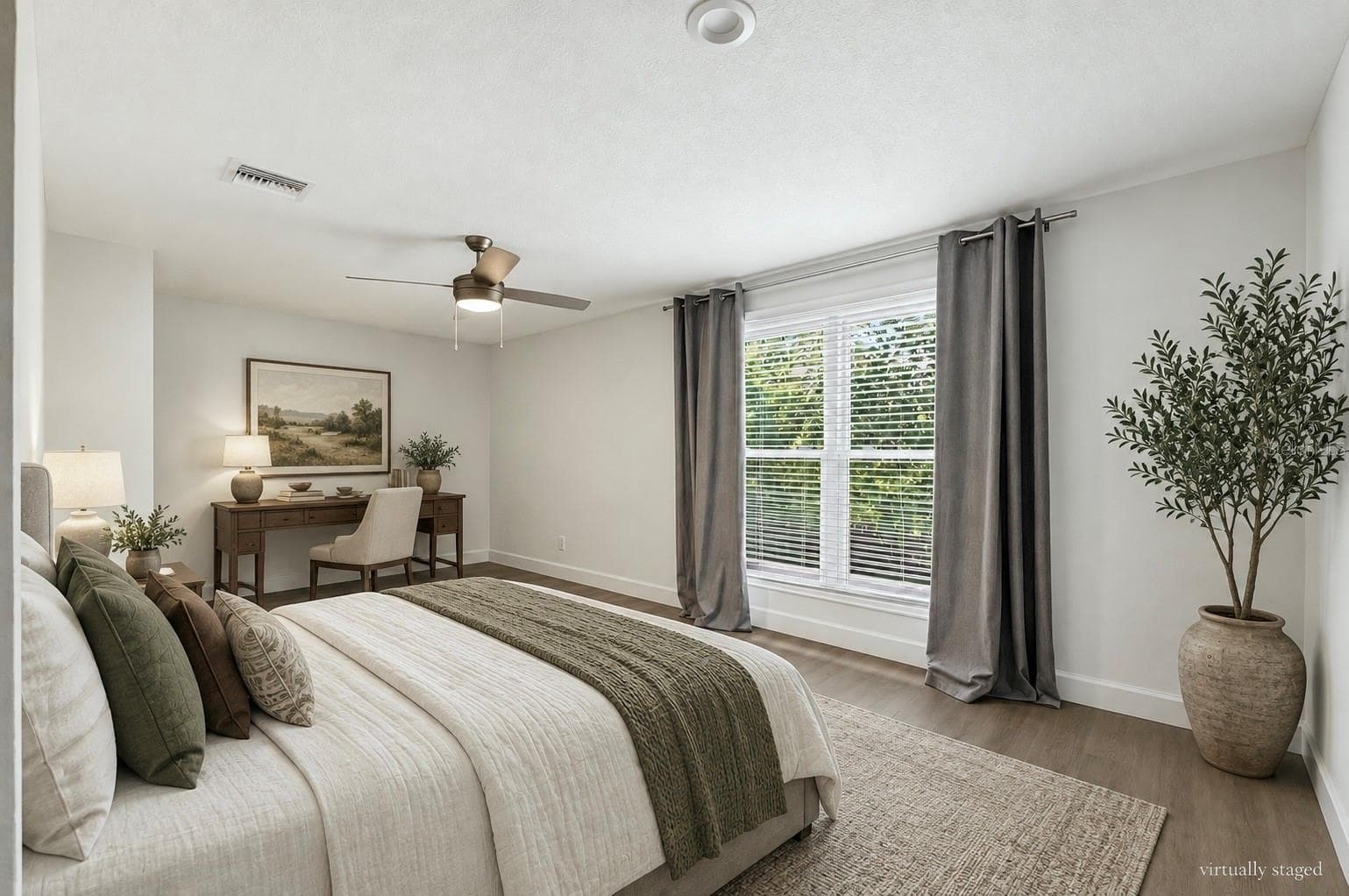 Digitally Staged Bedroom 2 - 1333 SE 3RD ST, OCALA