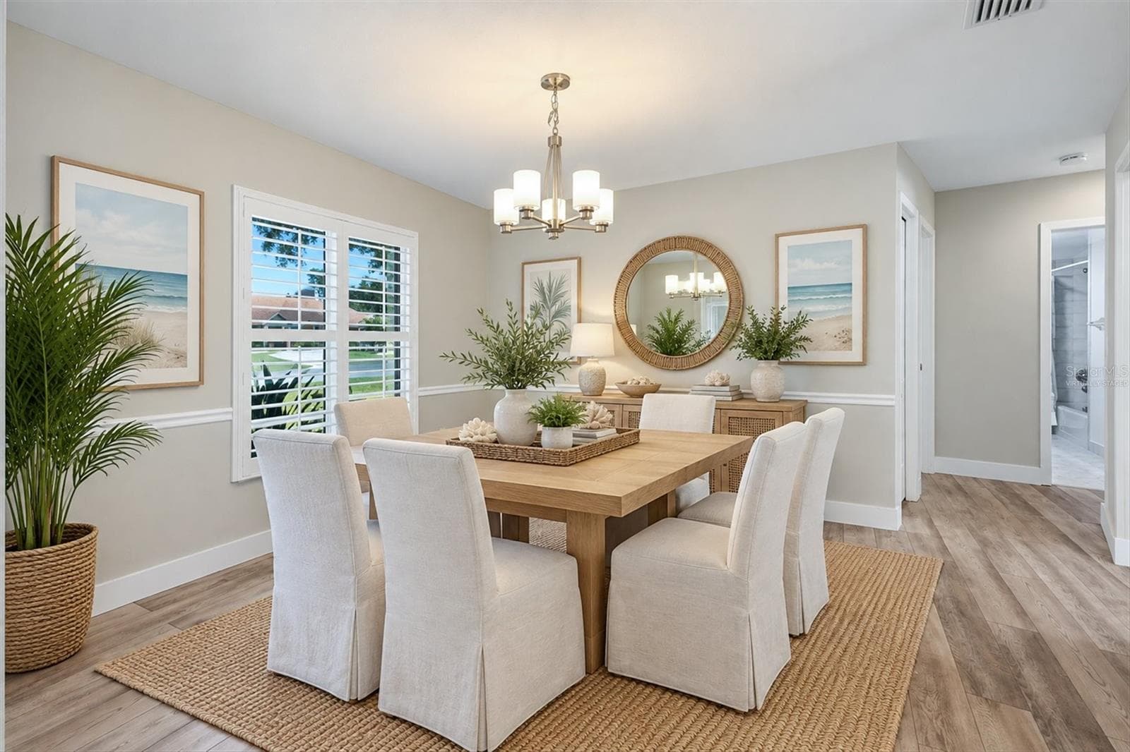 Virtually Staged Living Room - 6993 COUNTRY LAKES CIR, SARASOTA