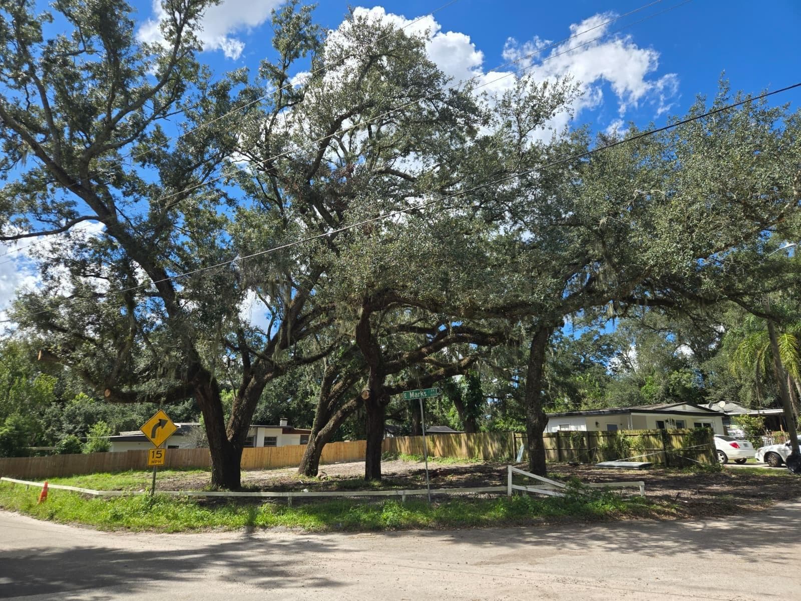 View of a corner lot from the street - FERN CLIFF, TAMPA