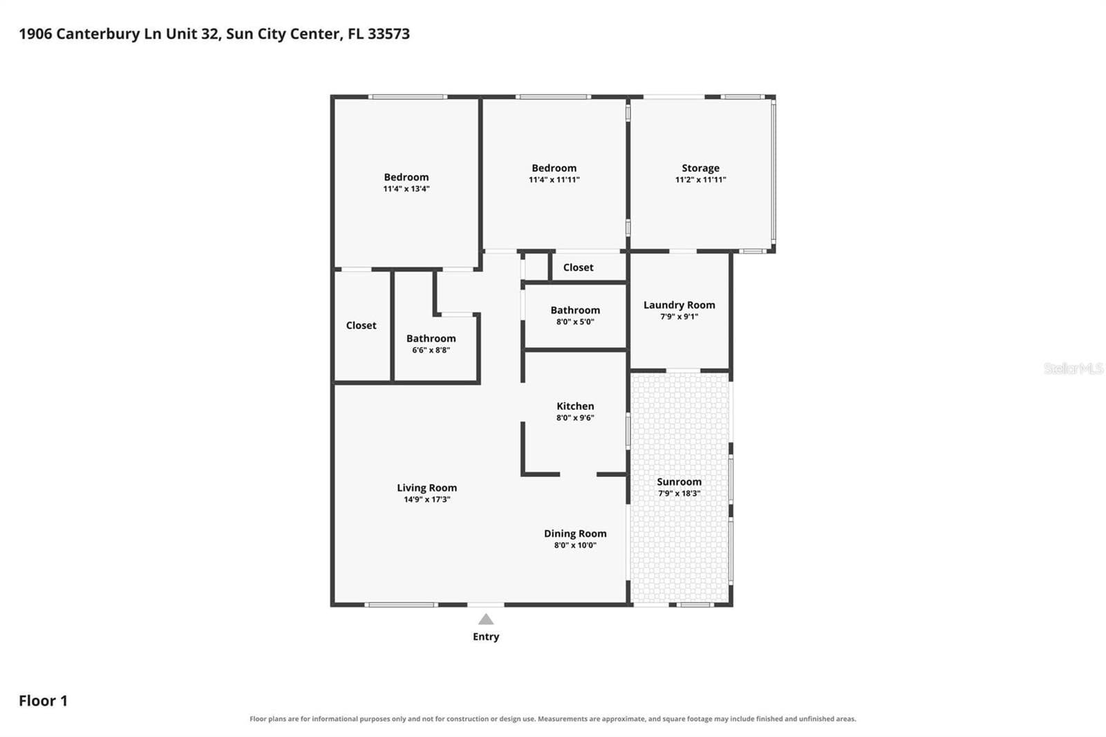 Condominium at 1906 CANTERBURY LN #32, SUN CITY CENTER, photo 5 of 37