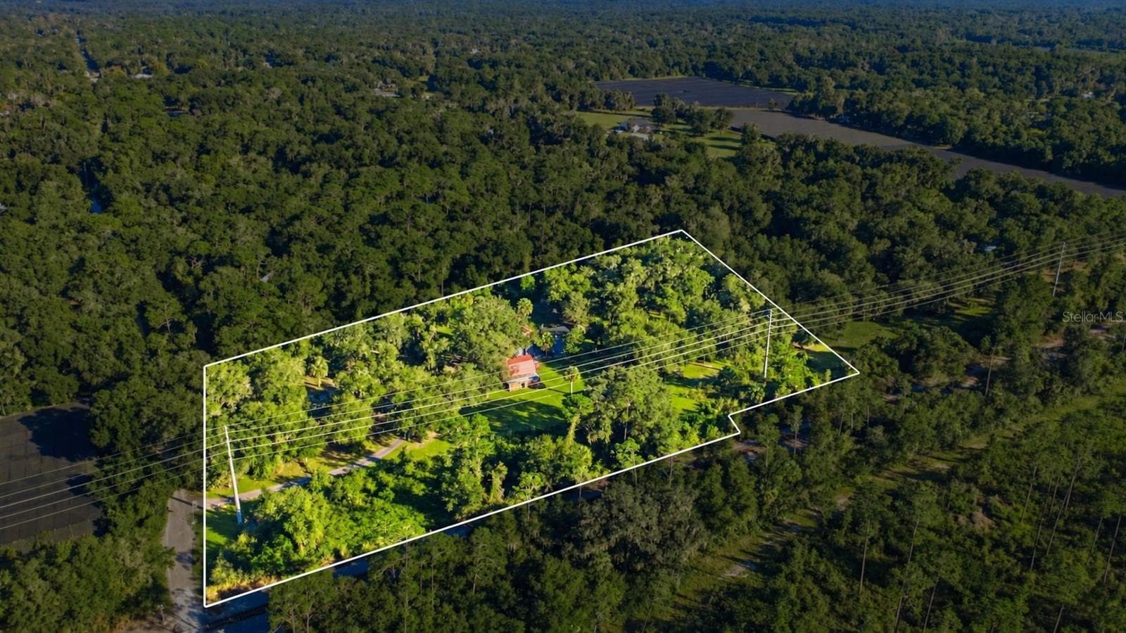 PROPERTY OUTLINE - 2290 MUD LAKE RD, DE LEON SPRINGS