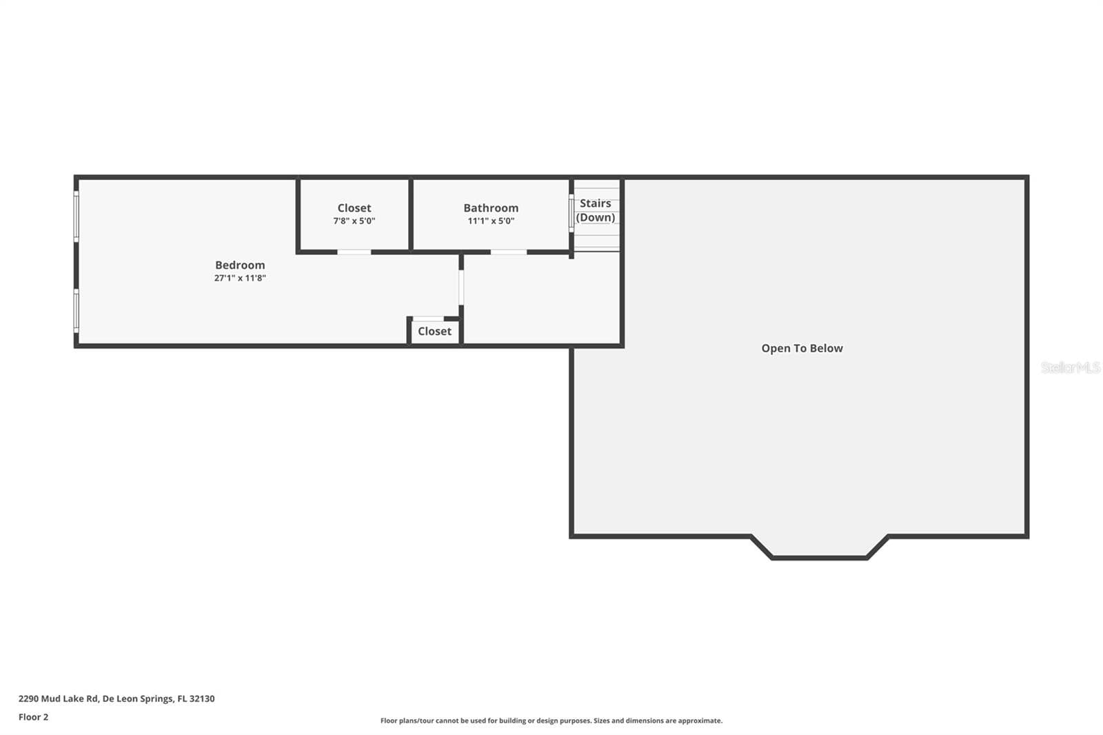 FLOOR PLAN - 2ND FLOOR - 2290 MUD LAKE RD, DE LEON SPRINGS