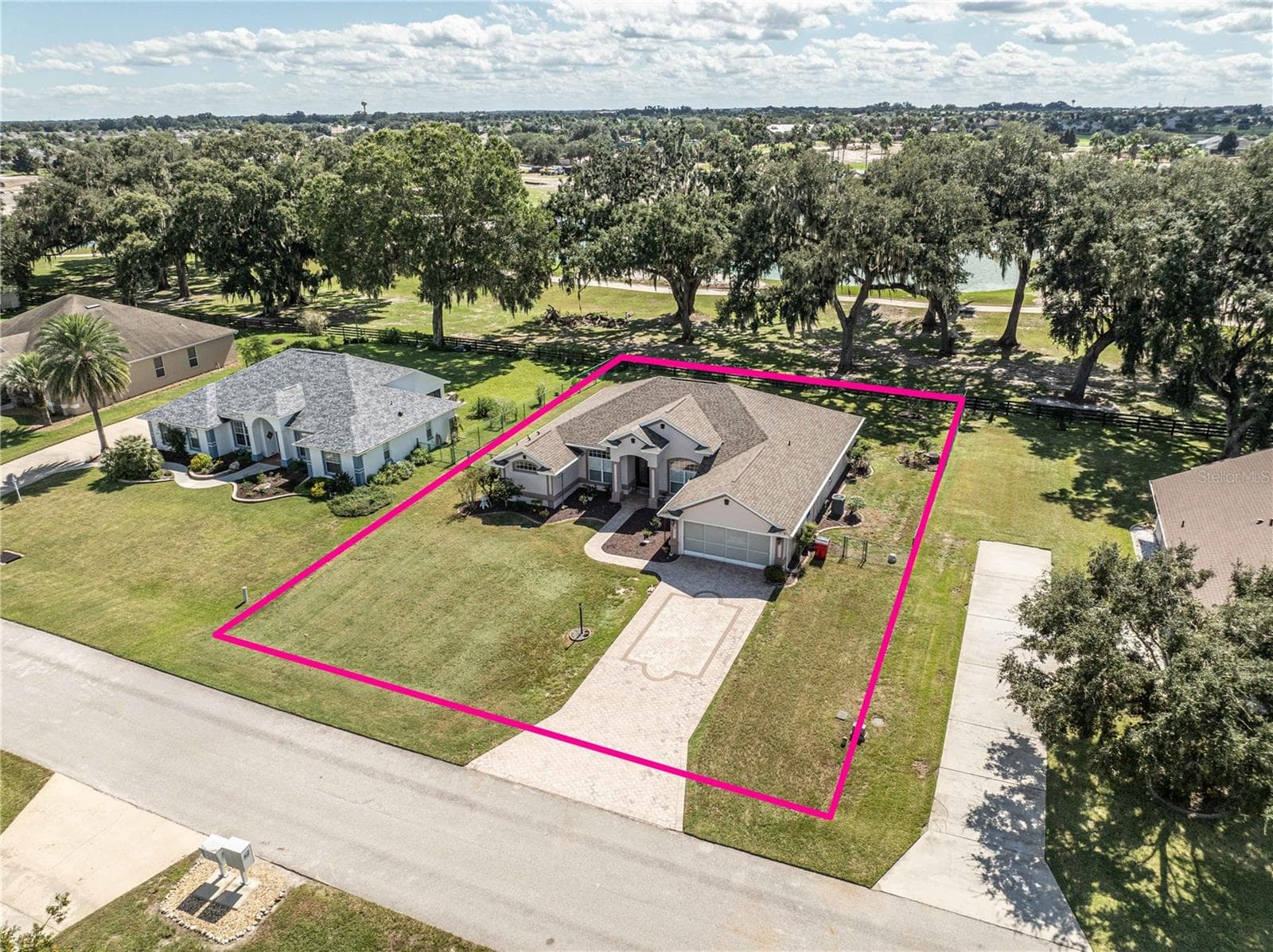 Aerial view of property - 5399 COUNTY ROAD 125, WILDWOOD