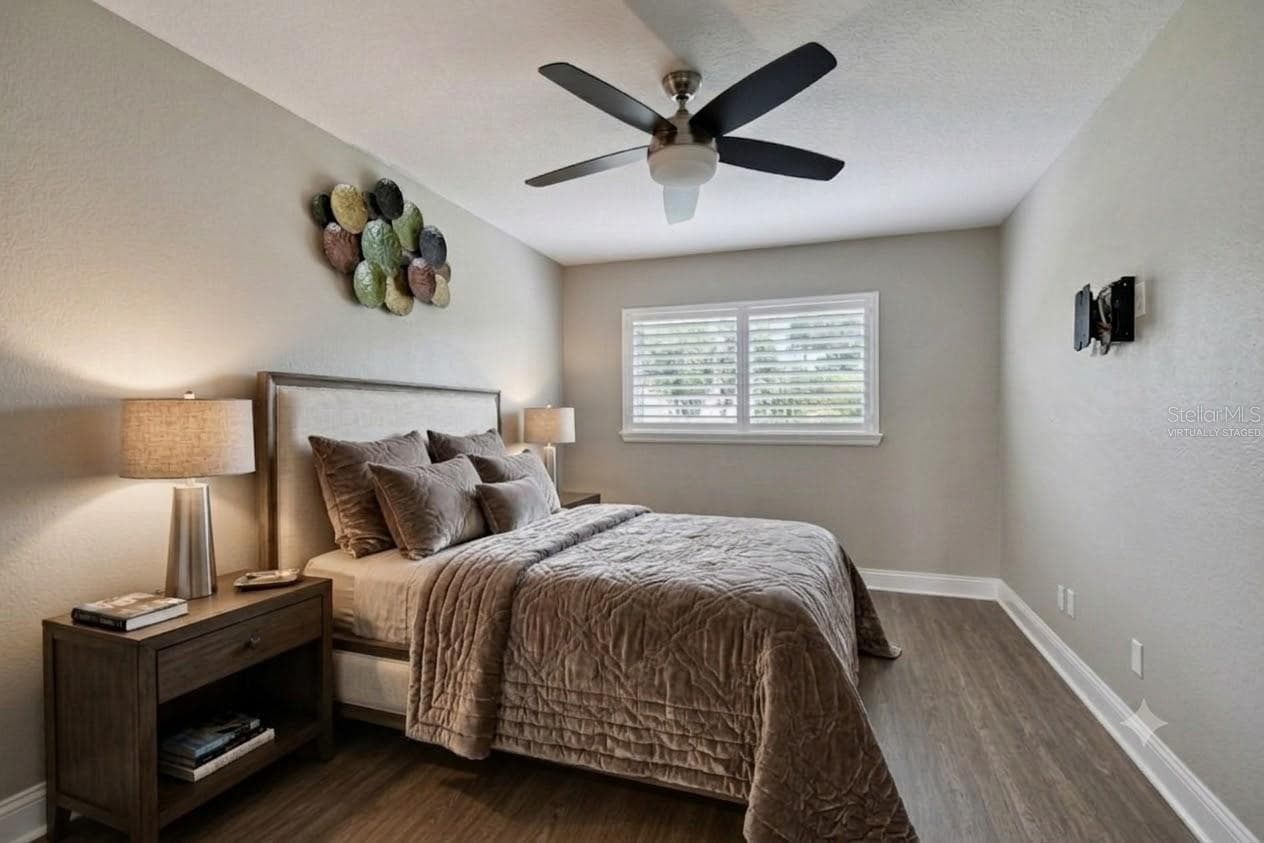 Virtually Staged Primary Bedroom - 2292 COSTA RICAN DR #30, CLEARWATER