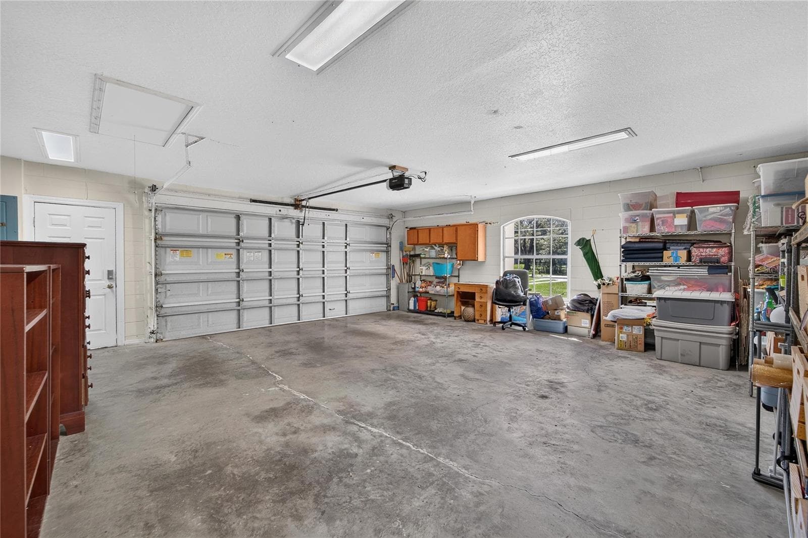 Garage has automatic Cat 3 door with outside access - 28329 LINDENHURST DR, WESLEY CHAPEL