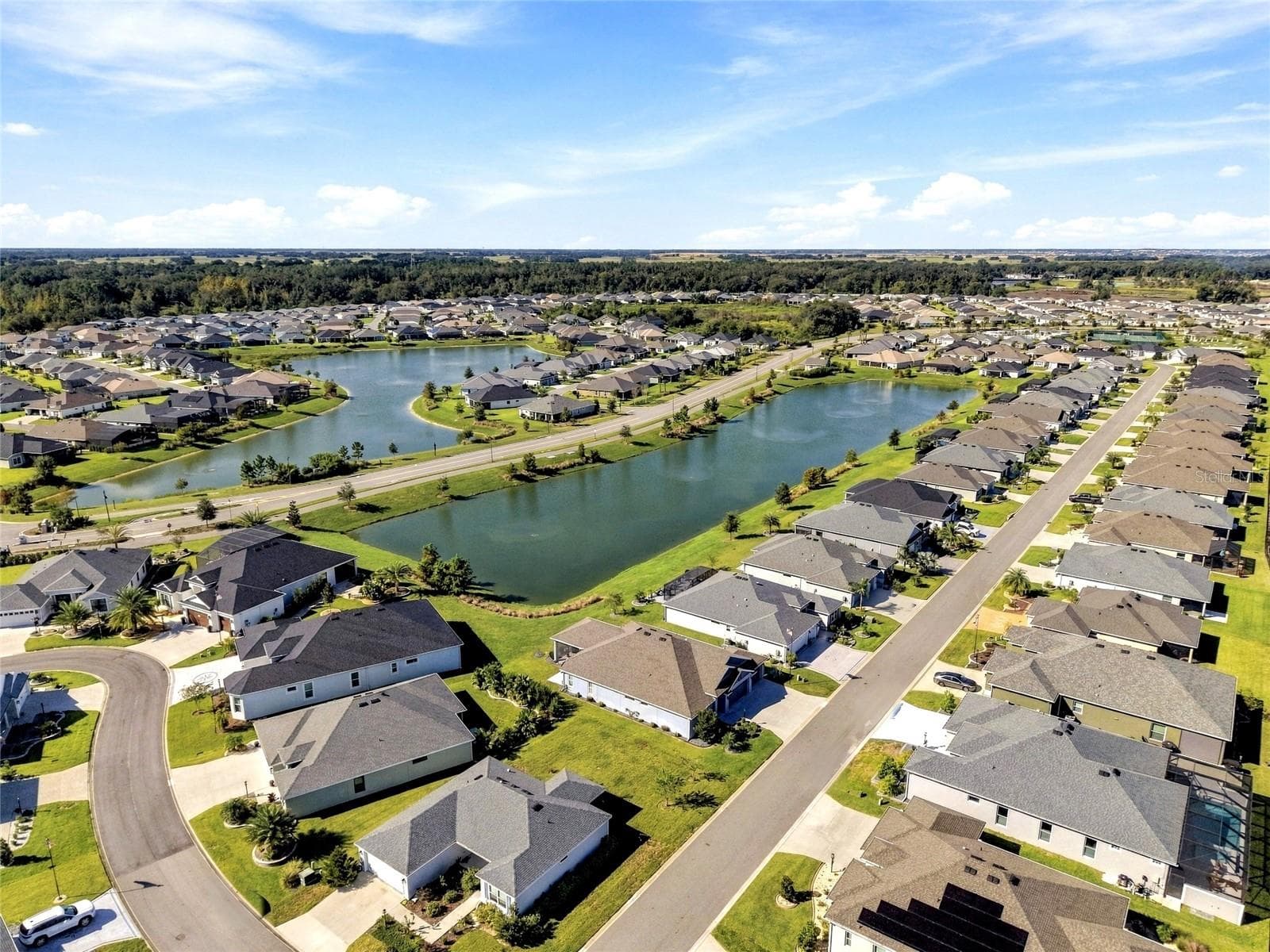 Aerial View - 614 LAKE CREEK CIR, THE VILLAGES