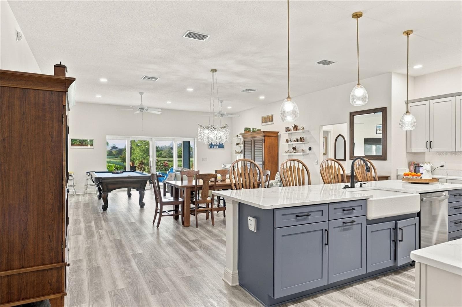 View of Main Living Area from Foyer - 614 LAKE CREEK CIR, THE VILLAGES