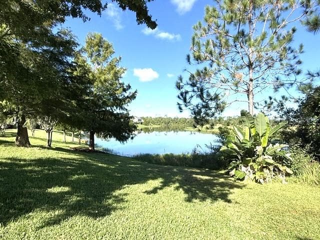 Backyard views the pond - 110 GLENEAGLE GRANDE DR, DAYTONA BEACH