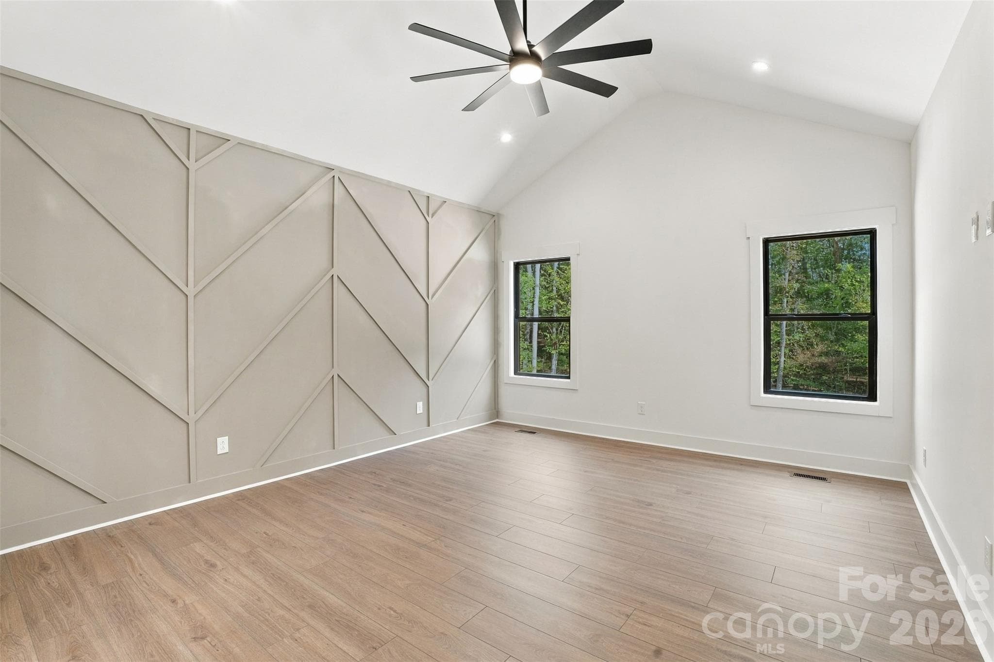 Accent Wall in Primary Suite - 219 Barra Drive, Waxhaw