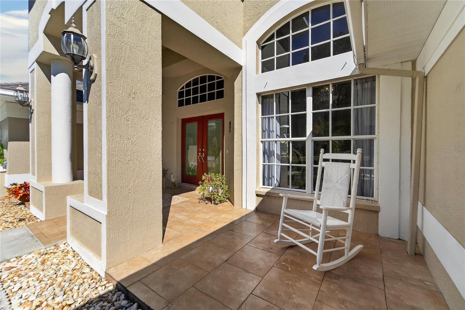 Front covered porch welcomes all. - 0 LINDENHURST DR, WESLEY CHAPEL