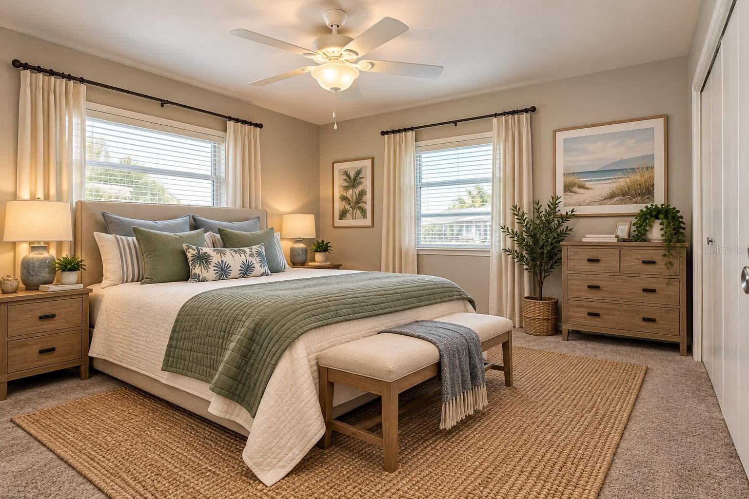 Staged Primary Bedroom - 1507 N LAKE DR, SUN CITY CENTER