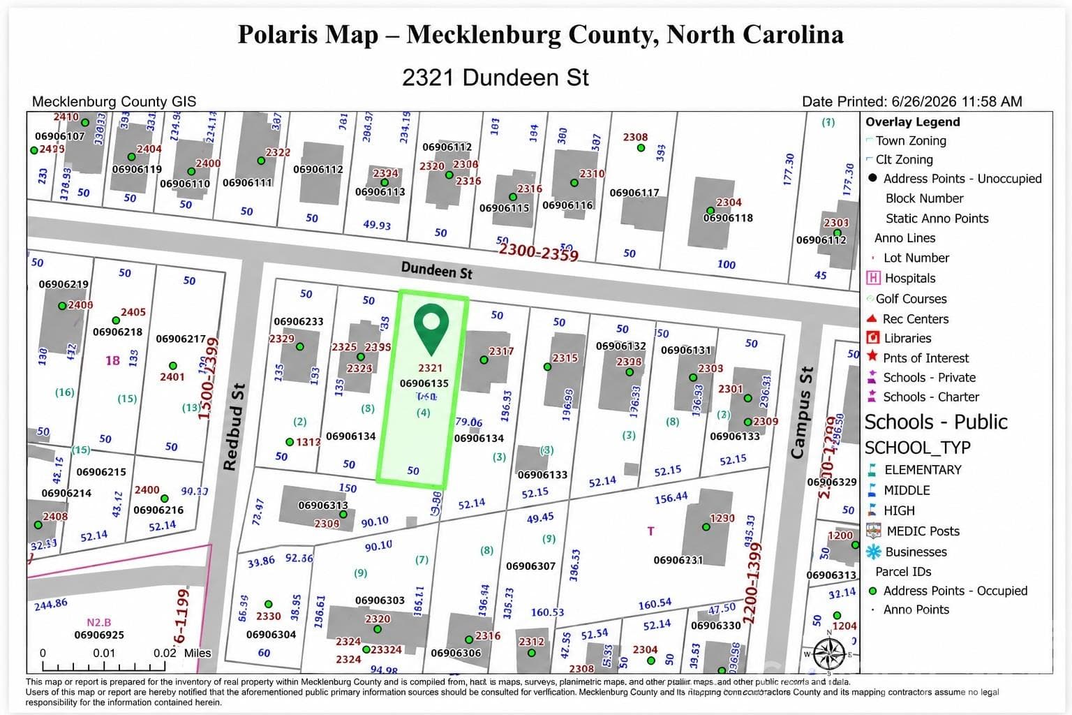 Lot at 2321 Dundeen Street, Charlotte, photo 5 of 5