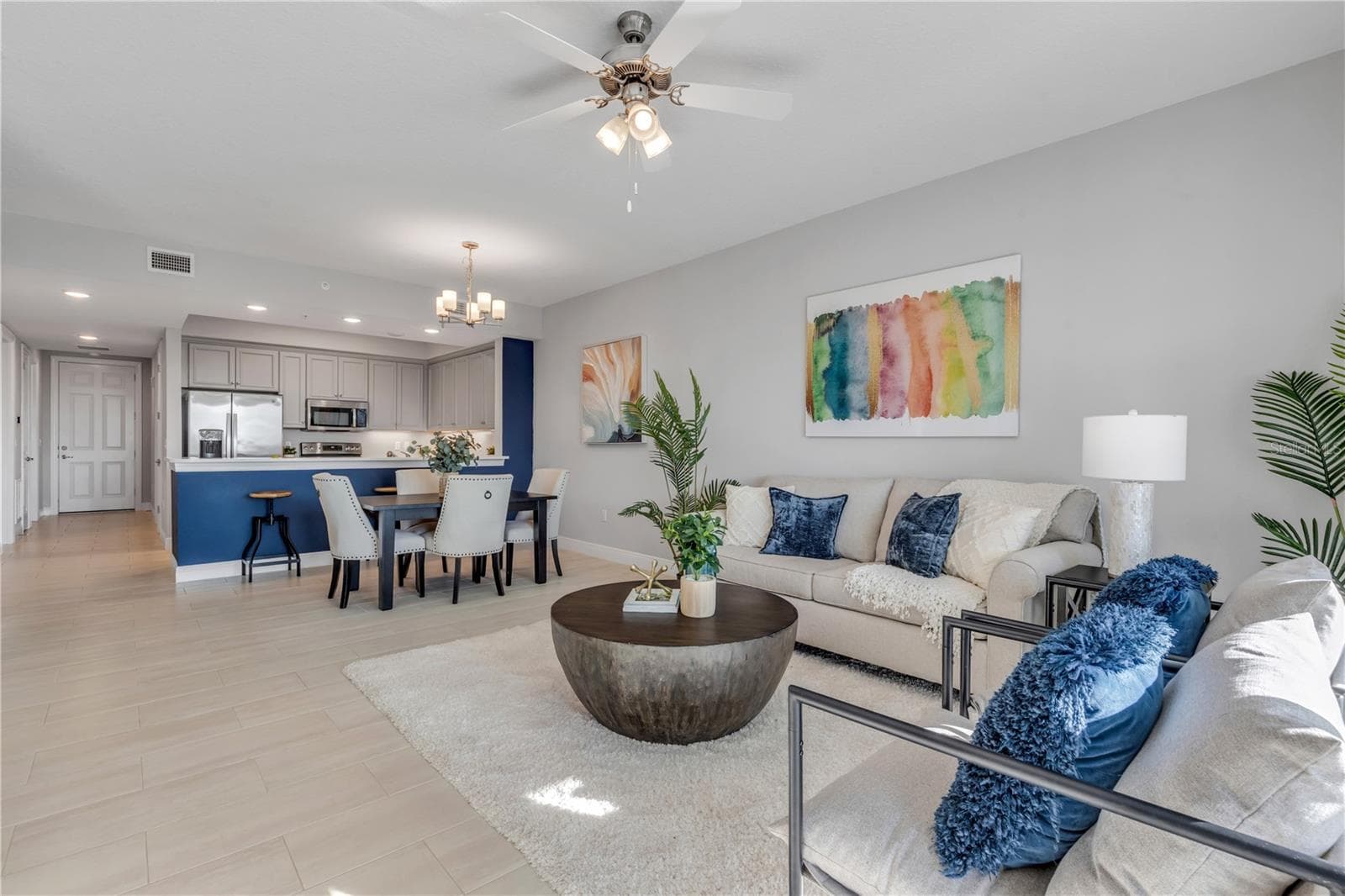 Living and Dining Room - 1 RIVERWALK DR #303, NEW SMYRNA BEACH