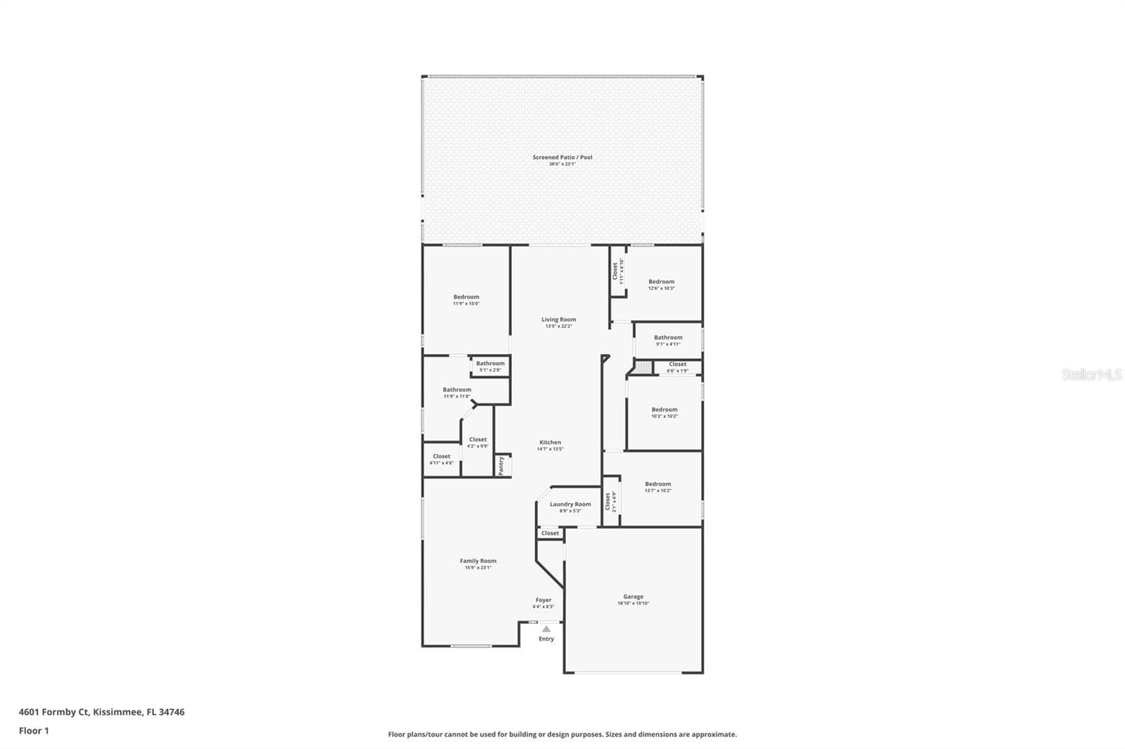 Floorplan - 4601 FORMBY CT, KISSIMMEE