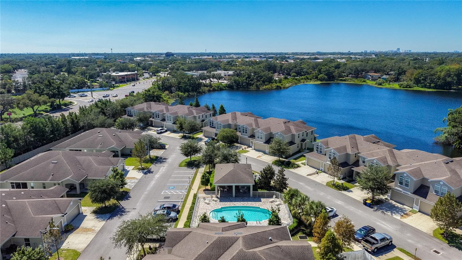 Aerial View of Community Pool - 2270 MONTVIEW DR, CLEARWATER
