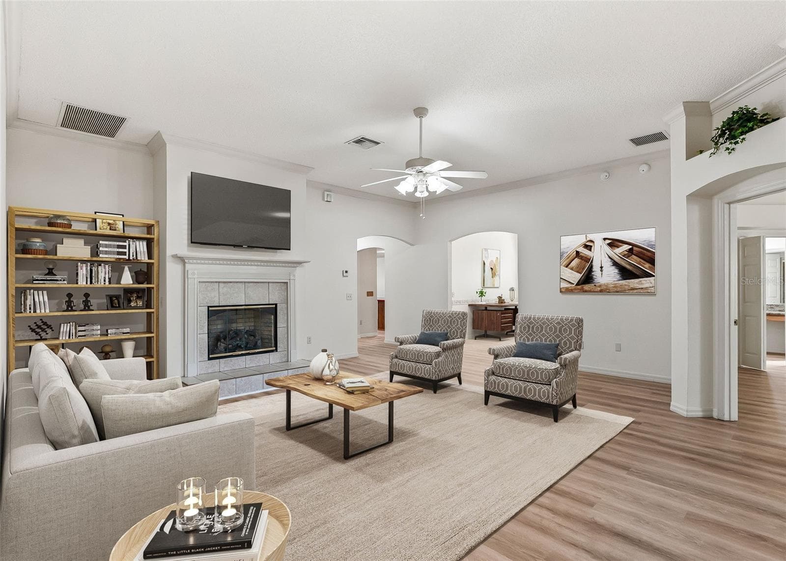 AI Staged Living Area - 2762 MORVEN PARK WAY, THE VILLAGES