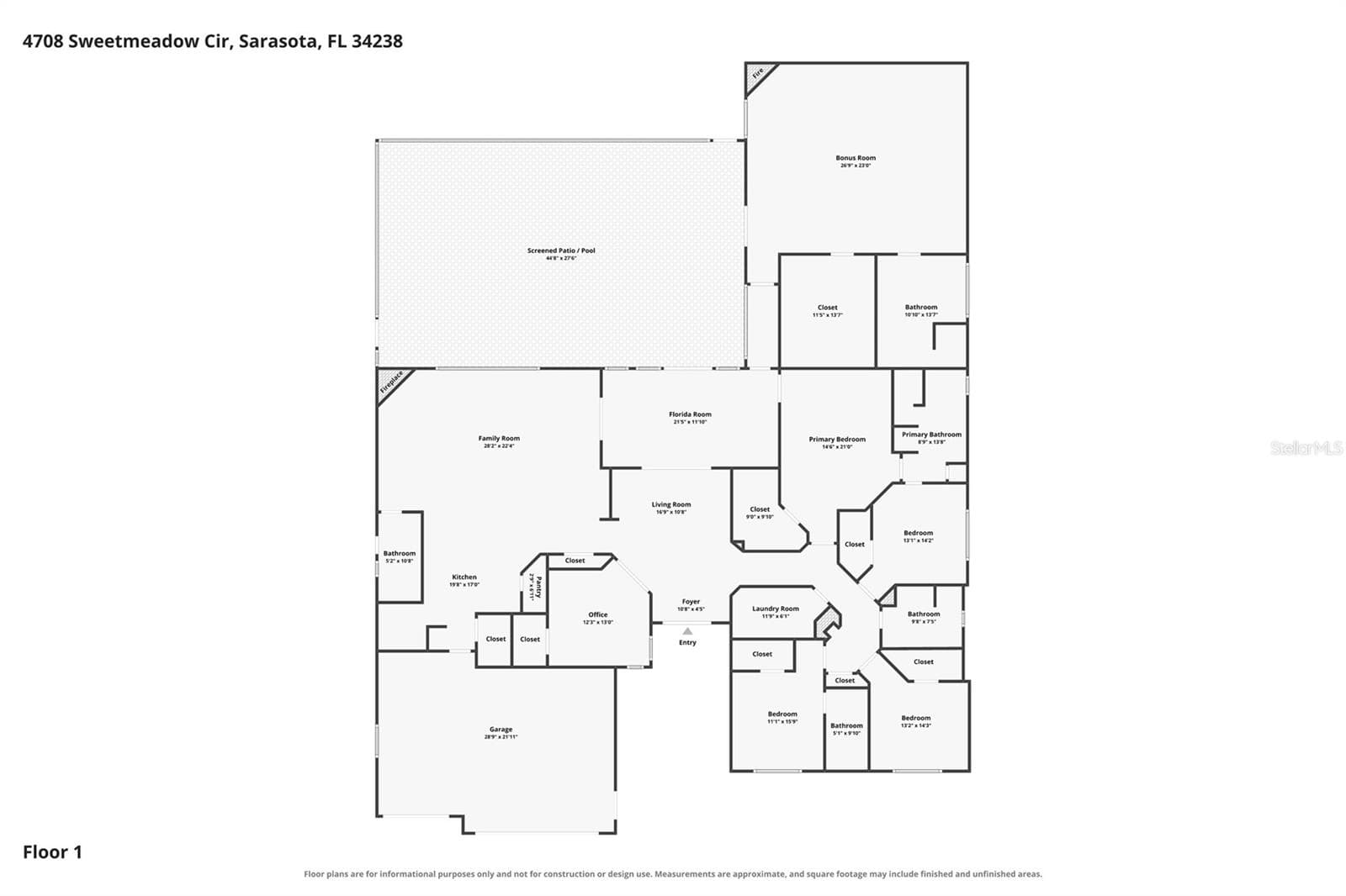 Floor Plan - 4708 SWEETMEADOW CIR, SARASOTA