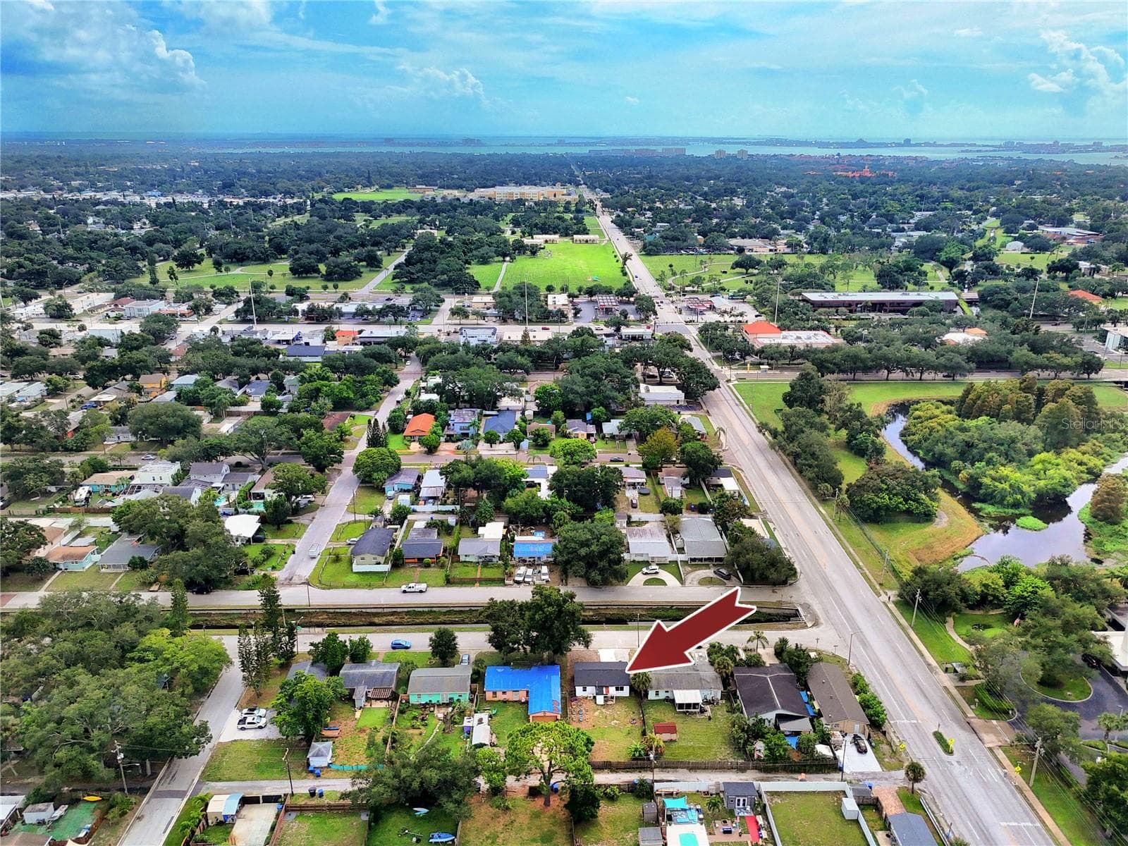 View of the beaches in the distance - 5735 BURLINGTON AVE N, ST PETERSBURG