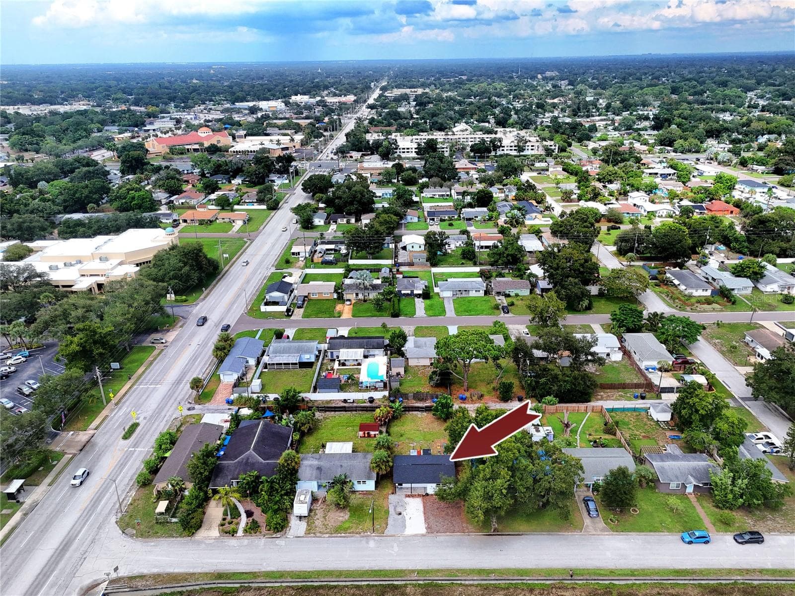Aerial view - 5735 BURLINGTON AVE N, ST PETERSBURG