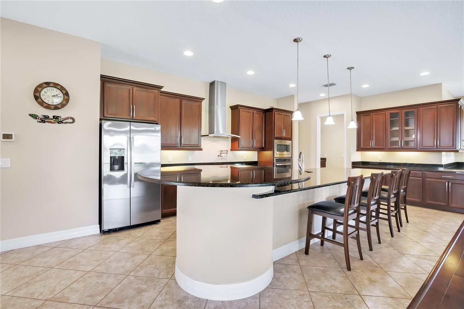 Kitchen Area with Seating - 103 BALMY COAST RD, GROVELAND