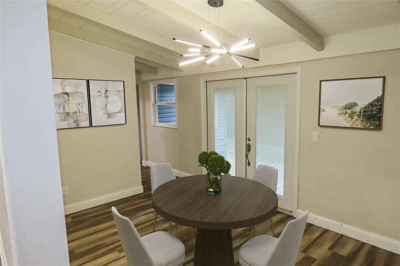 Virtually staged dining room - 101 N GLENWOOD AVE, CLEARWATER