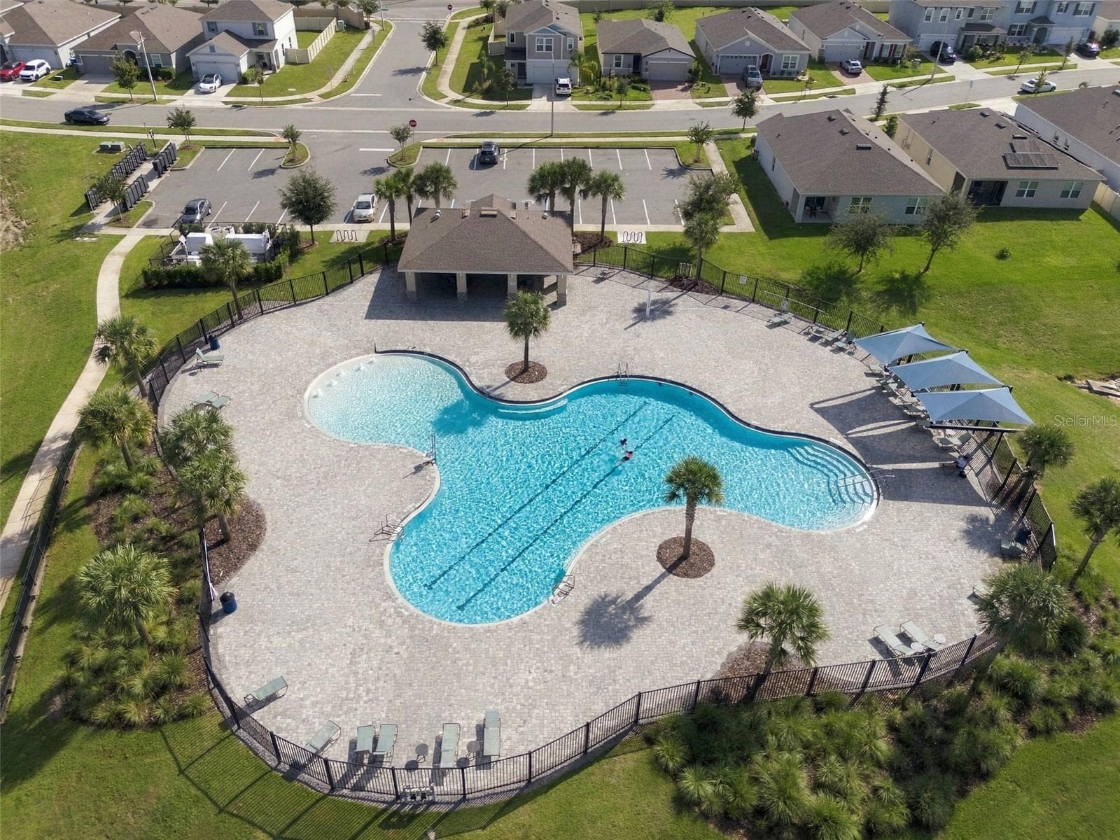Resort style pool 3rd angle - 2566 TRINIDAD RD, HAINES CITY