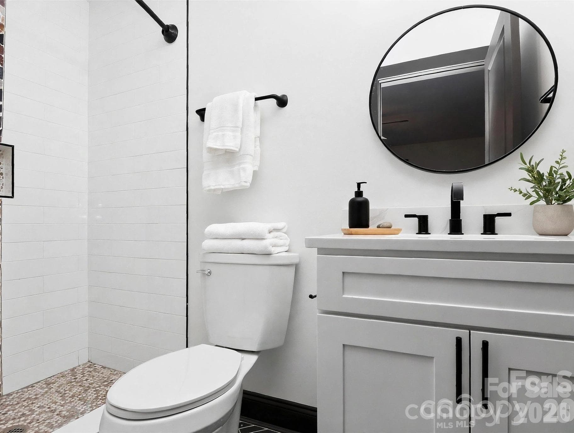 Bathroom — Virtually Staged - 2736 Royston Road, Charlotte