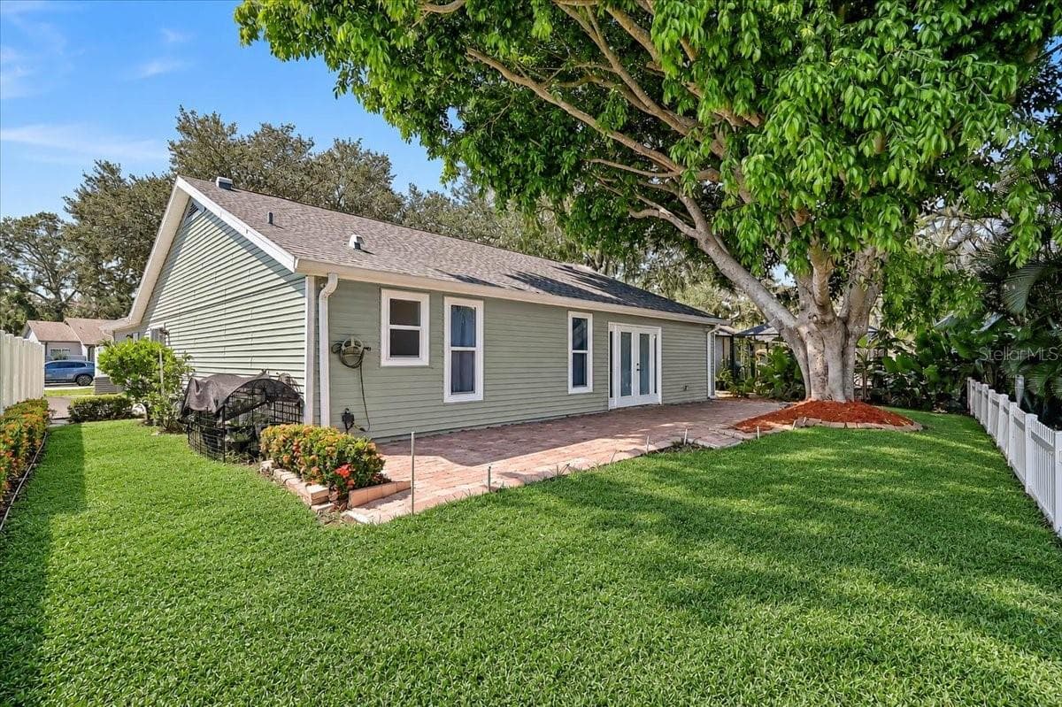 Rear Patio 44' x 10' at Pond - 7739 33RD LN E, SARASOTA