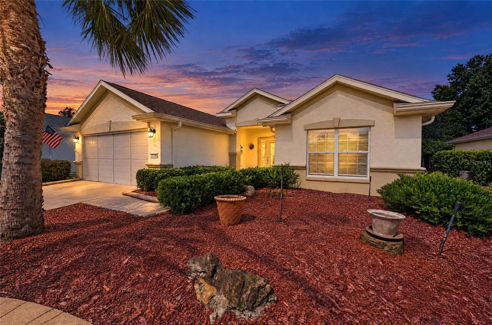 Twilight Front of Home - 13136 SE 86TH CIR, SUMMERFIELD
