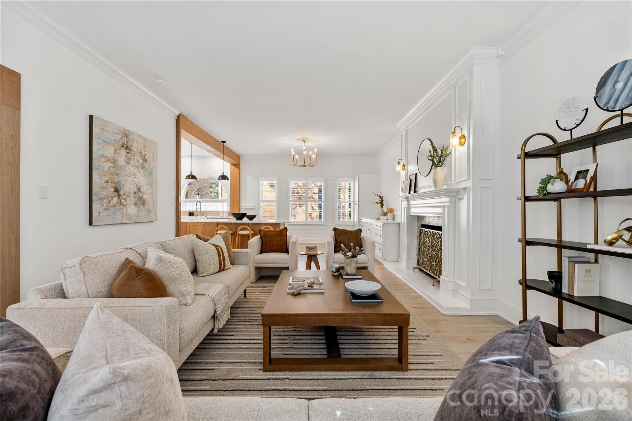An inviting living space with a flexible layout, perfect for both everyday living and entertaining. - 4341 Old Saybrook Court, Charlotte