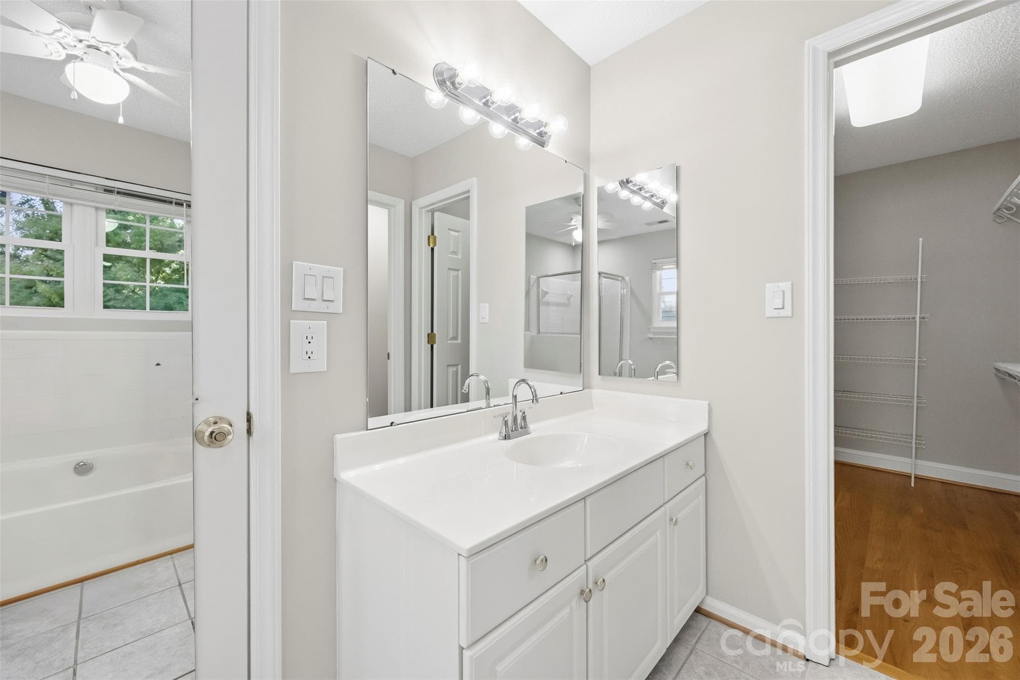 Dual vanity in primary bathroom - 9014 Pickering Grove Lane, Charlotte